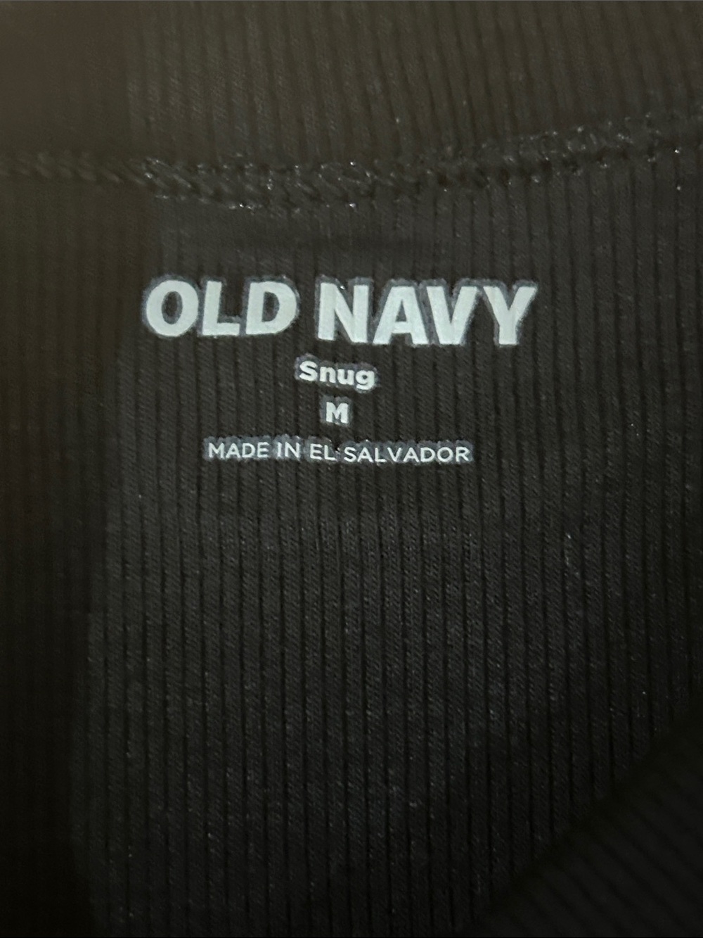 Old Navy Black Ribbed Snug Tank - Picture 6 of 6